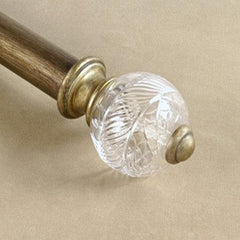 Robert Allen Casual Elegance Crystal Ball Finial - Pair