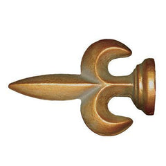 House Parts Small Fleur De Lis Cast Iron Finial For 1 3/8" Wood Poles