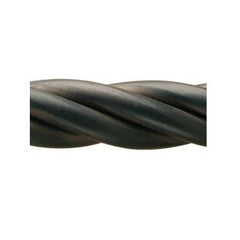 Finial Company Steel Collection Solid Rope Twist Pole for 1 1/4" Finial