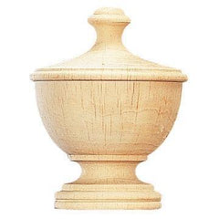 Vesta Highland Timber Finial STERLING 3 1/2D  4 7/8L
