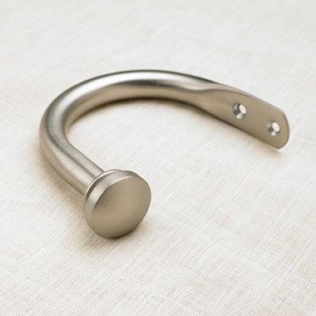 Cassidy West 1 Inch Wrought Iron End Cap U Style Tiebacks