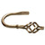 Cassidy West 1 1/2 Inch Wrought Iron Flame Tiebacks