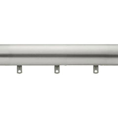 Kirsch Designer Metals 1 3/8 Inch Diameter Smooth Traverse Curtain Rod Set with Plain Slides, 180 - 270 Inches