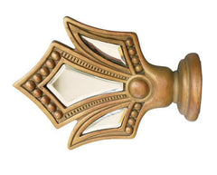 House Parts Versailles Mirrored Finial For 2 1/4" Drapery Poles