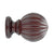 Select Wood Reeded Ball Finial For 1 3/8" Wood Drapery Poles